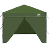 Pop-up markise telt grønn 250 x 250 cm stoff