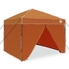 Pop-up markise telt Oransje 250 x 250 cm stoff