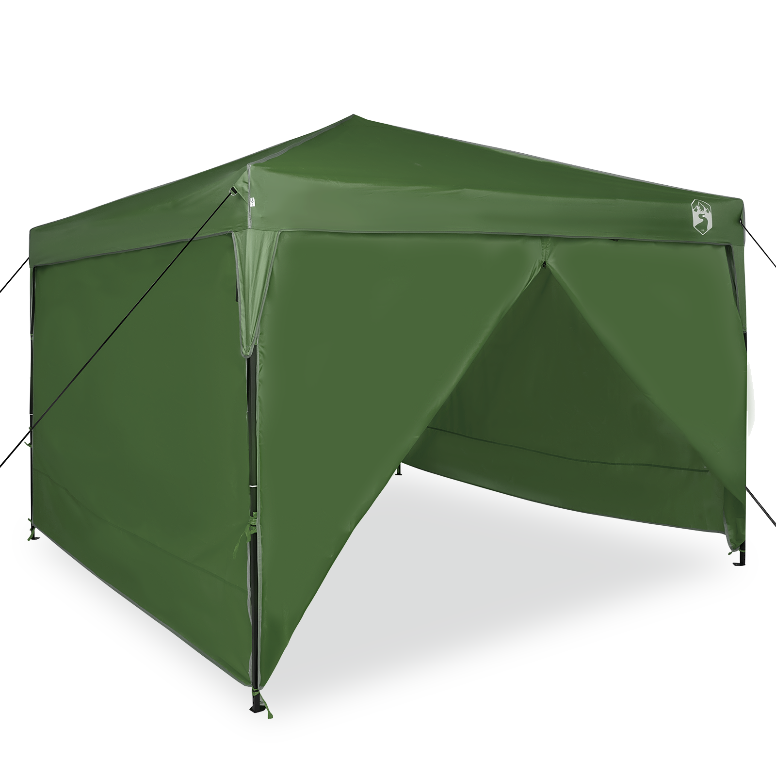 Pop-up markise telt grønn 300 x 300 cm stoff