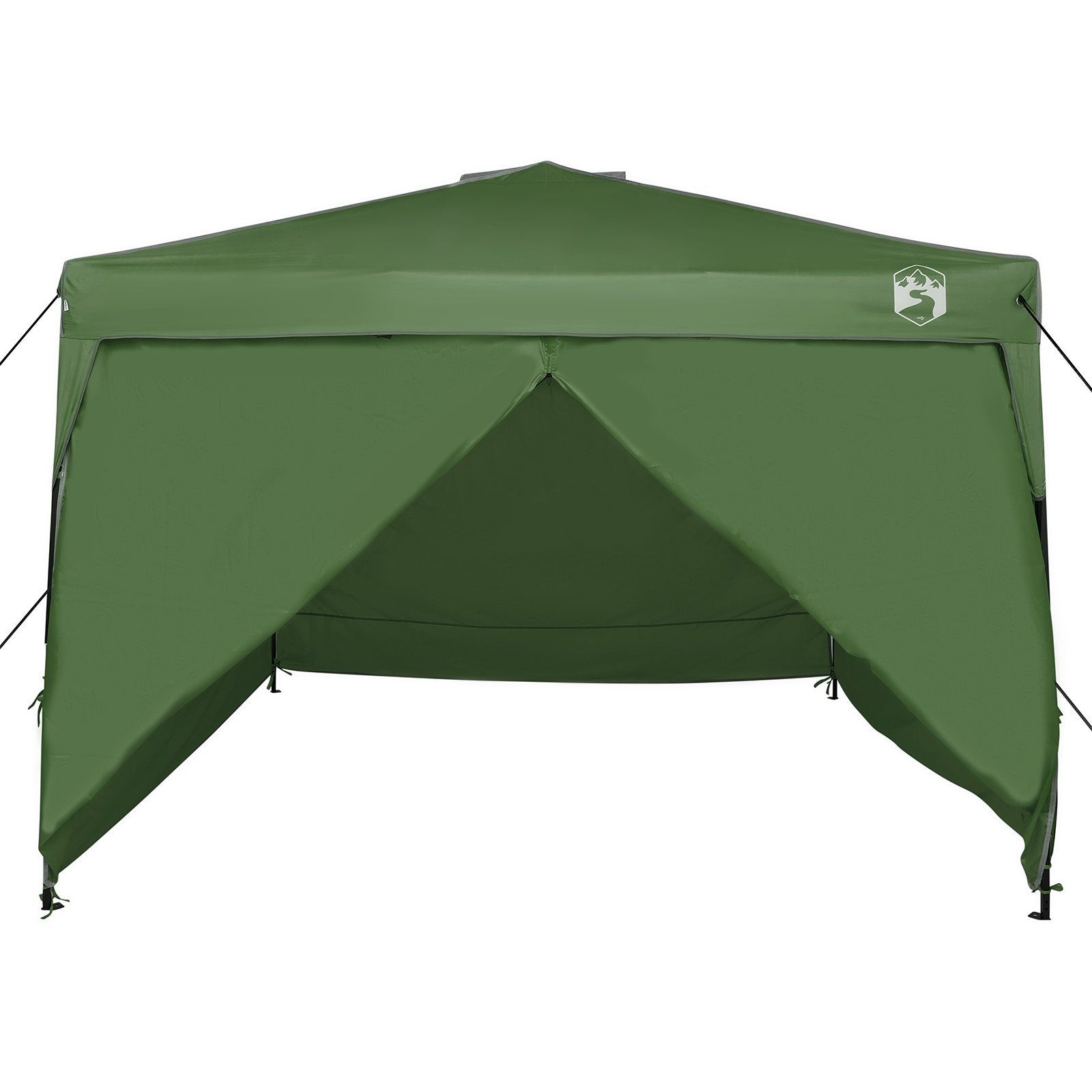 Pop-up markise telt grønn 300 x 300 cm stoff