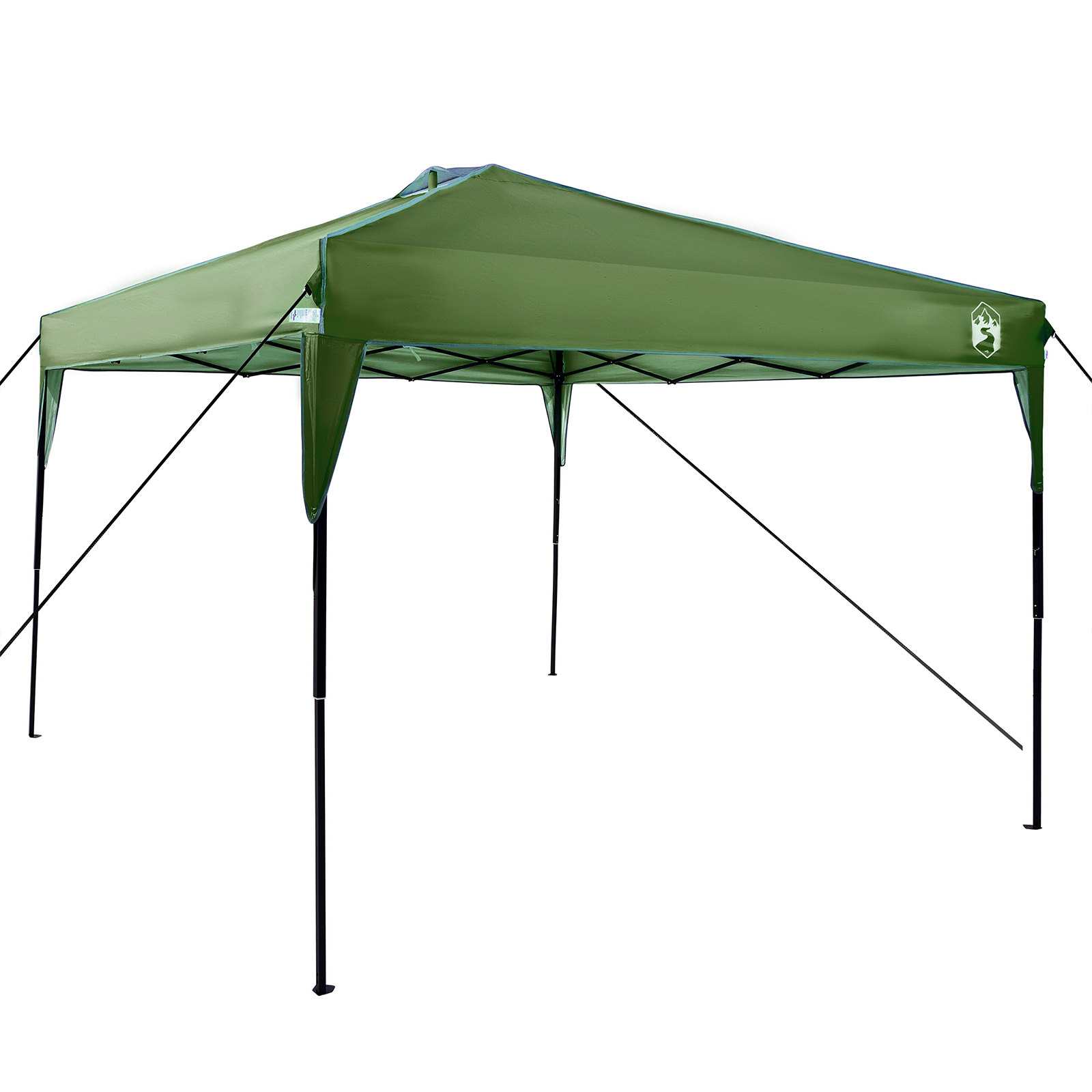 Pop-up markise telt grønn 300 x 300 cm stoff