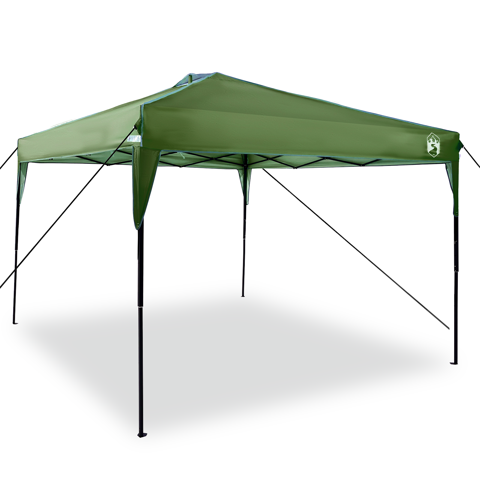 Pop-up markise telt grønn 300 x 300 cm stoff