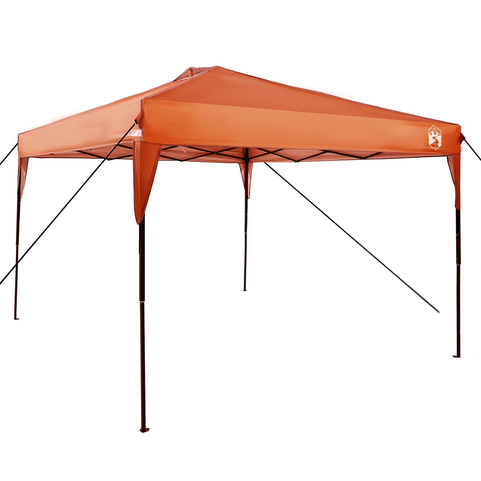 Pop-up markise telt Oransje 300 x 300 cm stoff