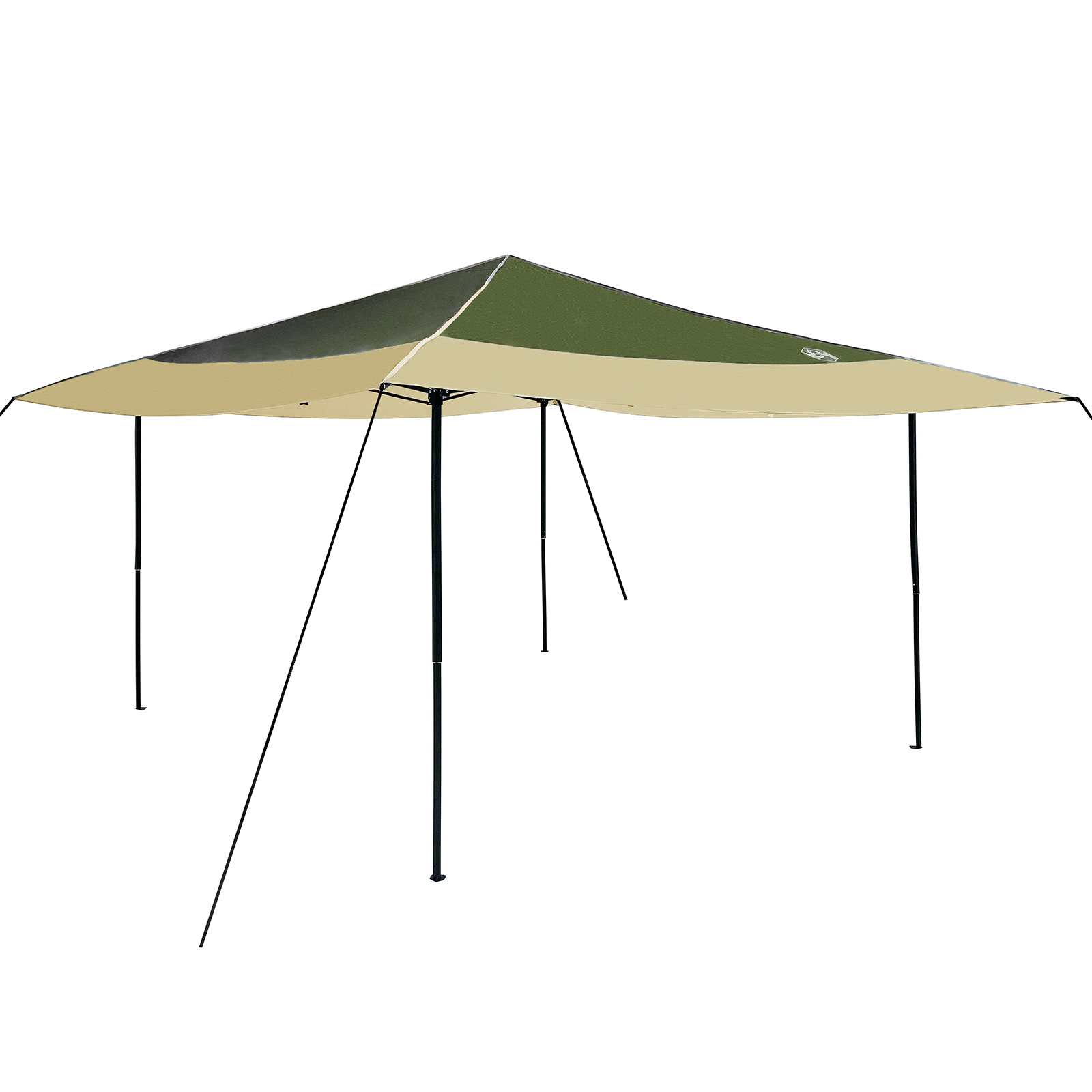 Pop-up markise telt grønn 400 x 400 cm stoff