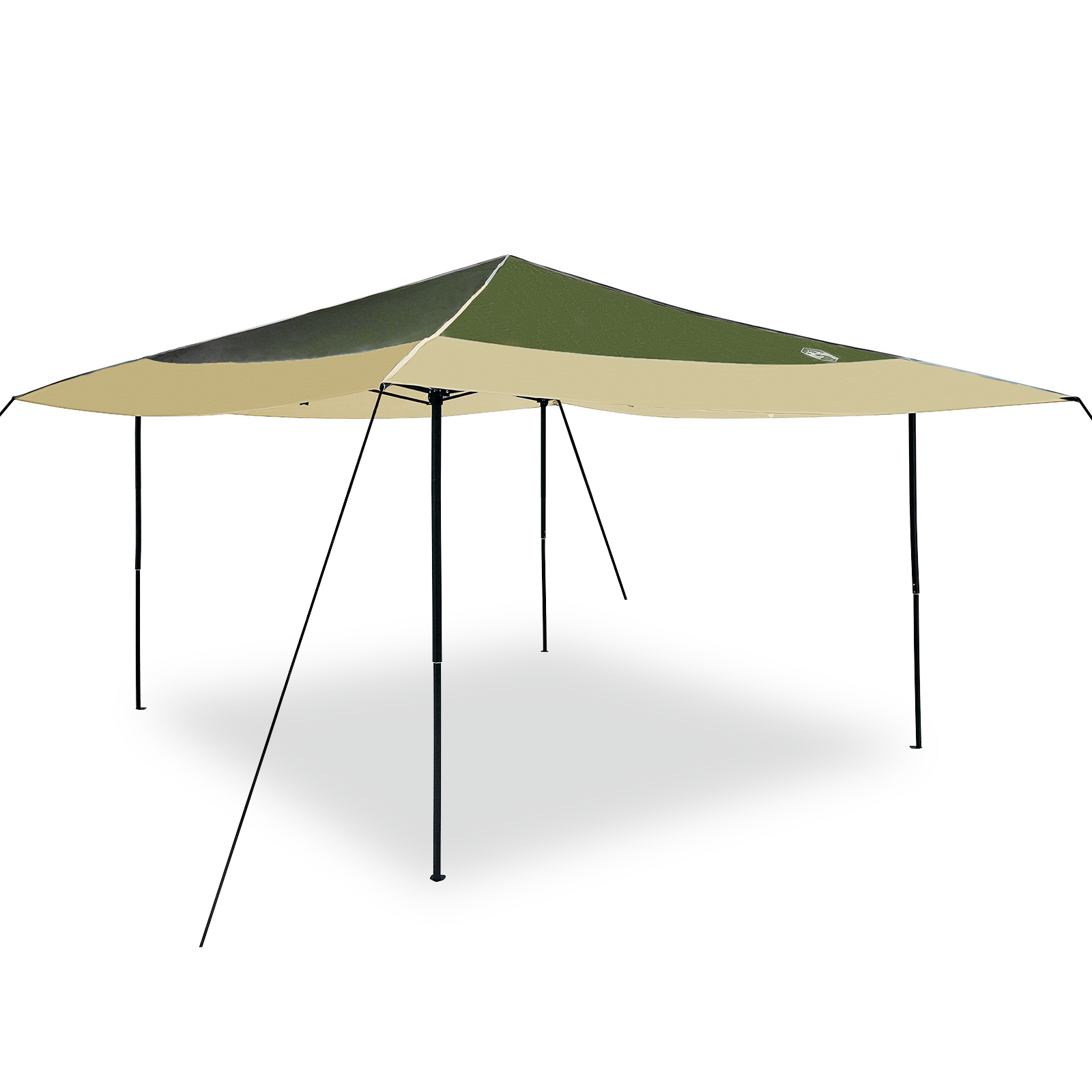 Pop-up markise telt grønn 400 x 400 cm stoff