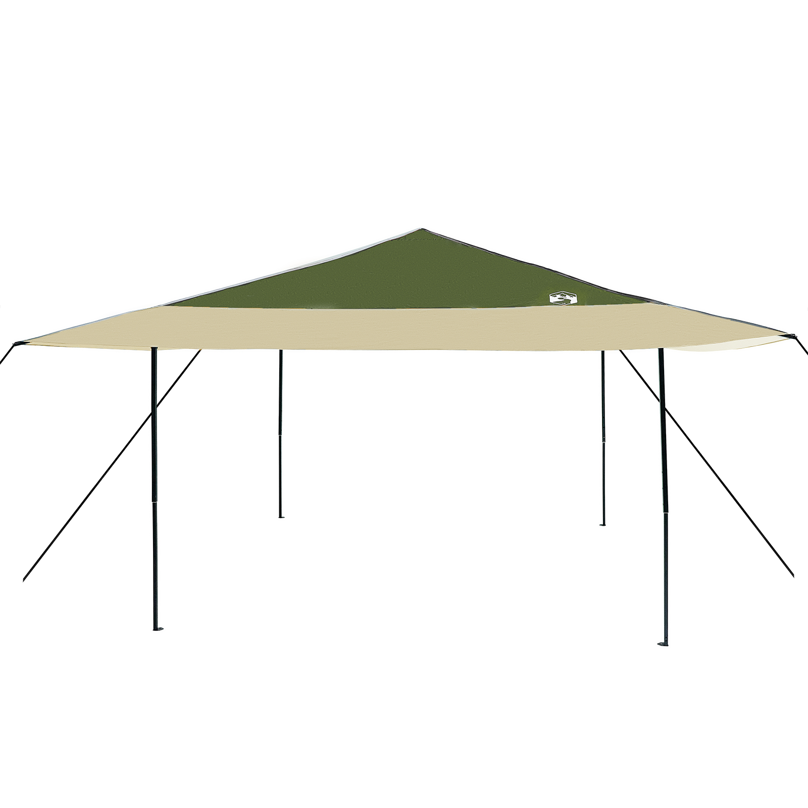 Pop-up markise telt grønn 400 x 400 cm stoff