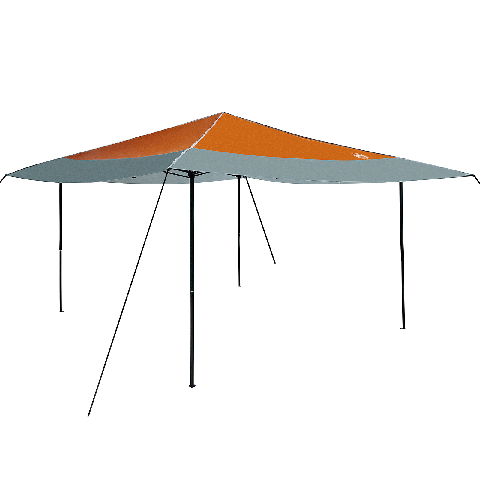 Pop-up markise telt Oransje 400 x 400 cm stoff