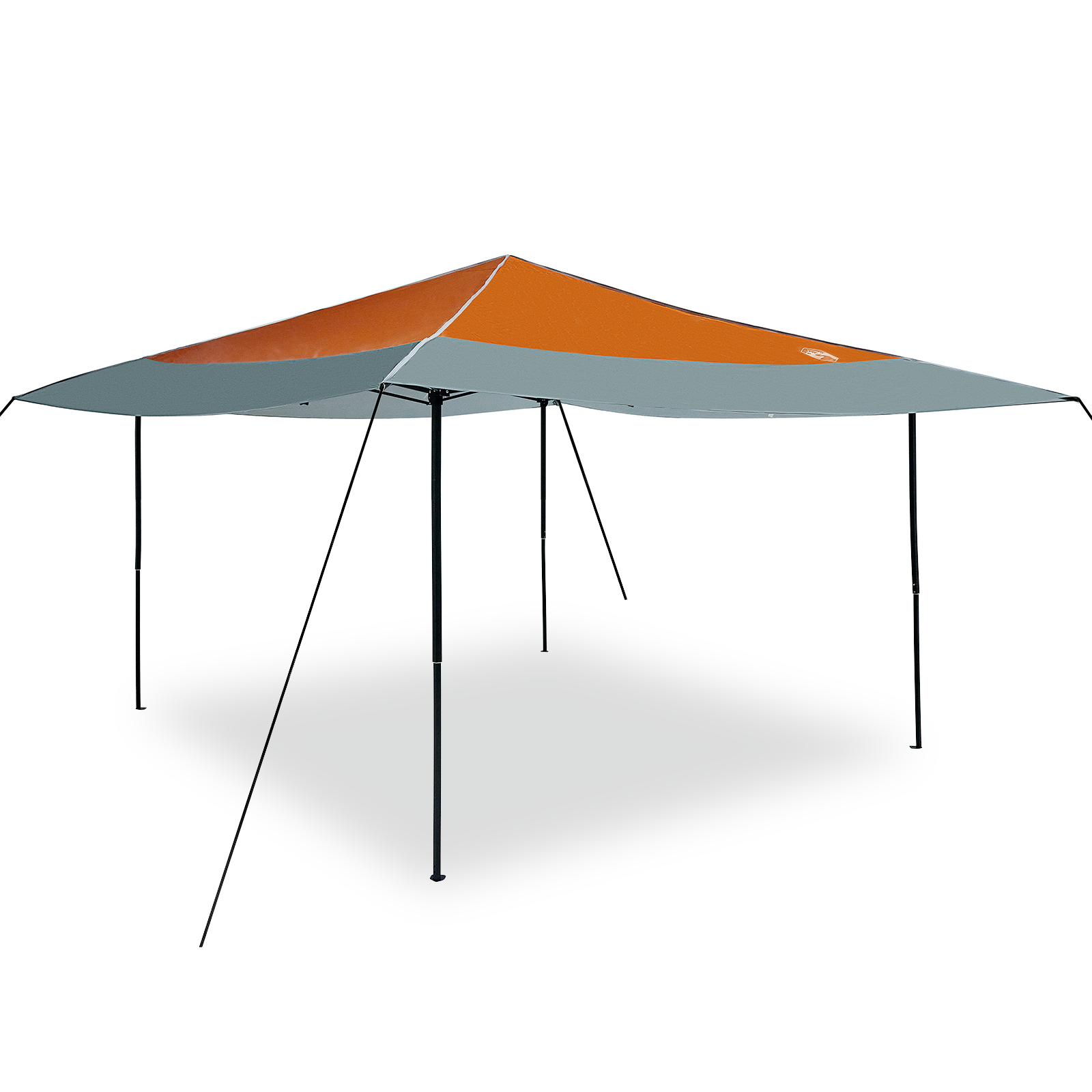 Pop-up markise telt Oransje 400 x 400 cm stoff