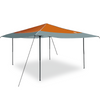 Pop-up markise telt Oransje 400 x 400 cm stoff