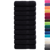 Gjestehåndklær 50 pcs Svart 50 x 100 cm Bomull