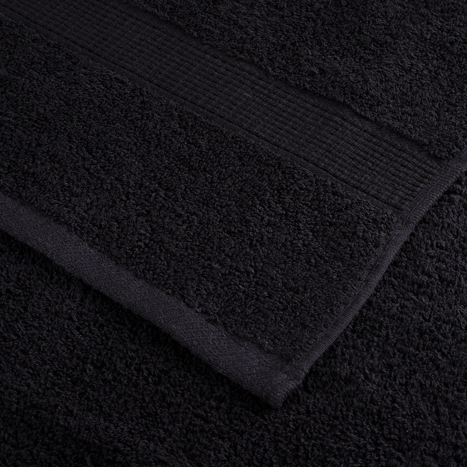 Gjestehåndklær 25 pcs Svart 100 x 150 cm Bomull