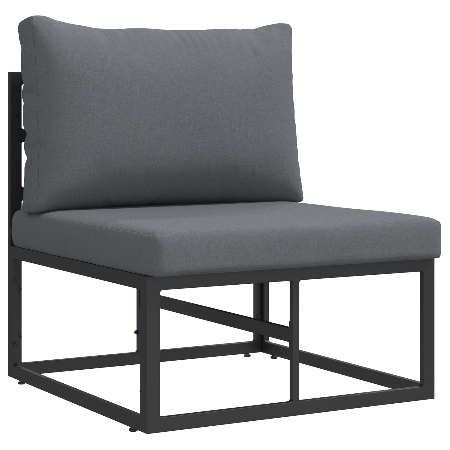 Utendørs Møbler Svart og Anthracite 70 x 71,5 x 71 cm Metall