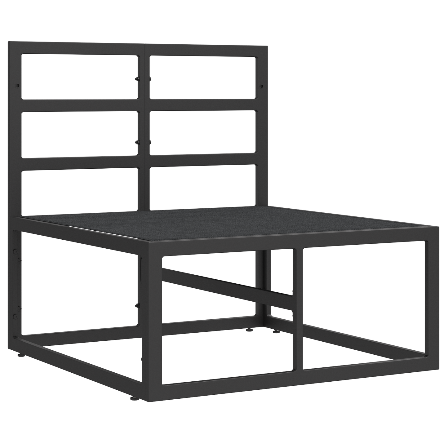 Utendørs Møbler Svart og Anthracite 70 x 71,5 x 71 cm Metall