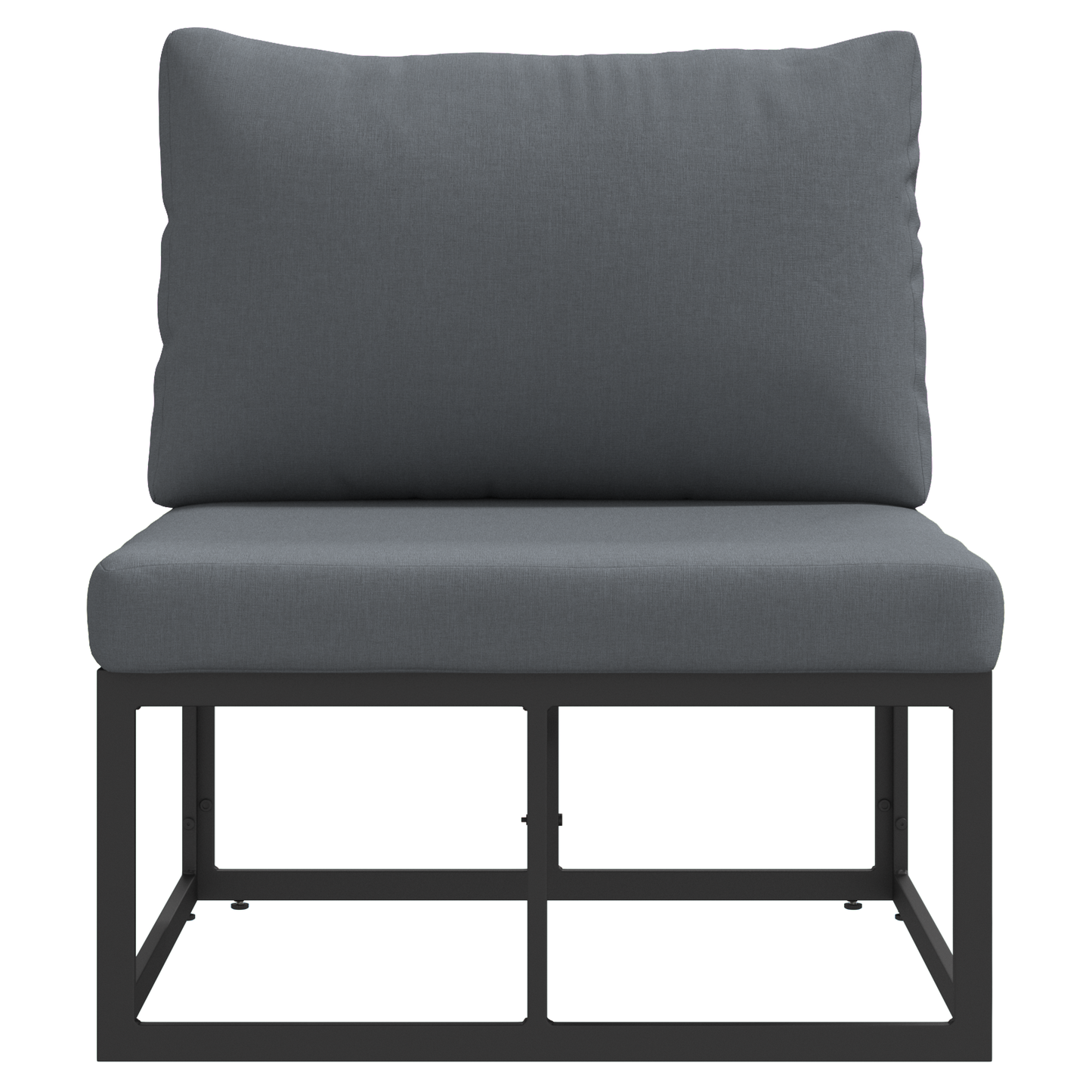Utendørs Møbler Svart og Anthracite 70 x 71,5 x 71 cm Metall