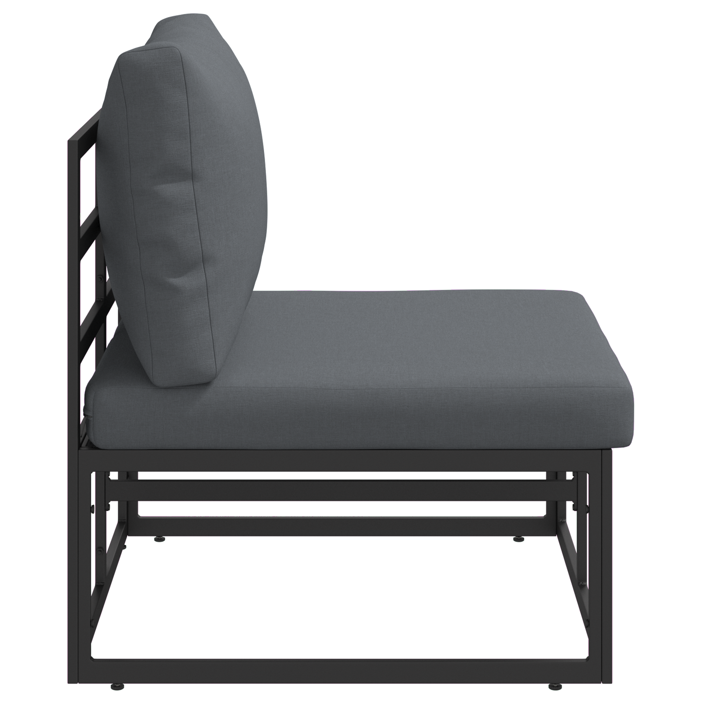 Utendørs Møbler Svart og Anthracite 70 x 71,5 x 71 cm Metall