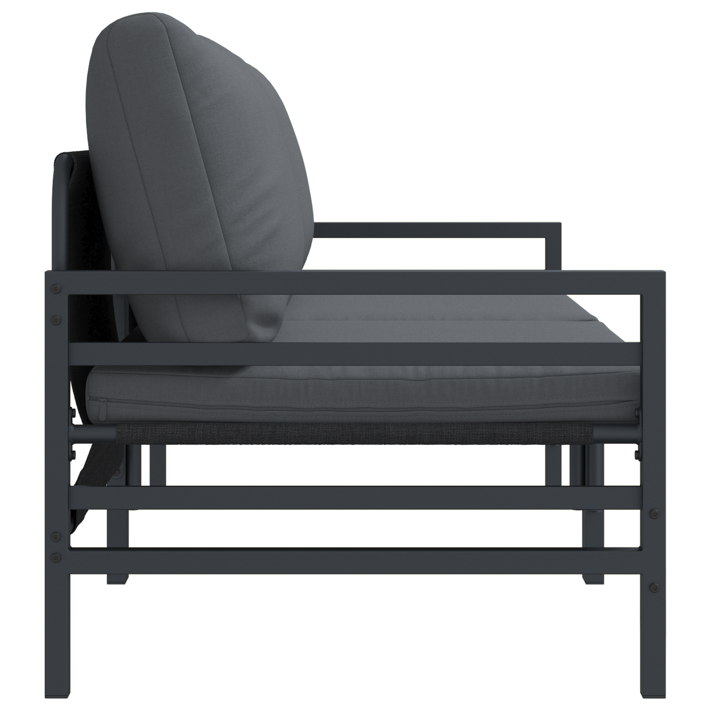 Utendørs Møbler med pute 2 Stk Antrasitt 80 x 80 x 71 cm Stål