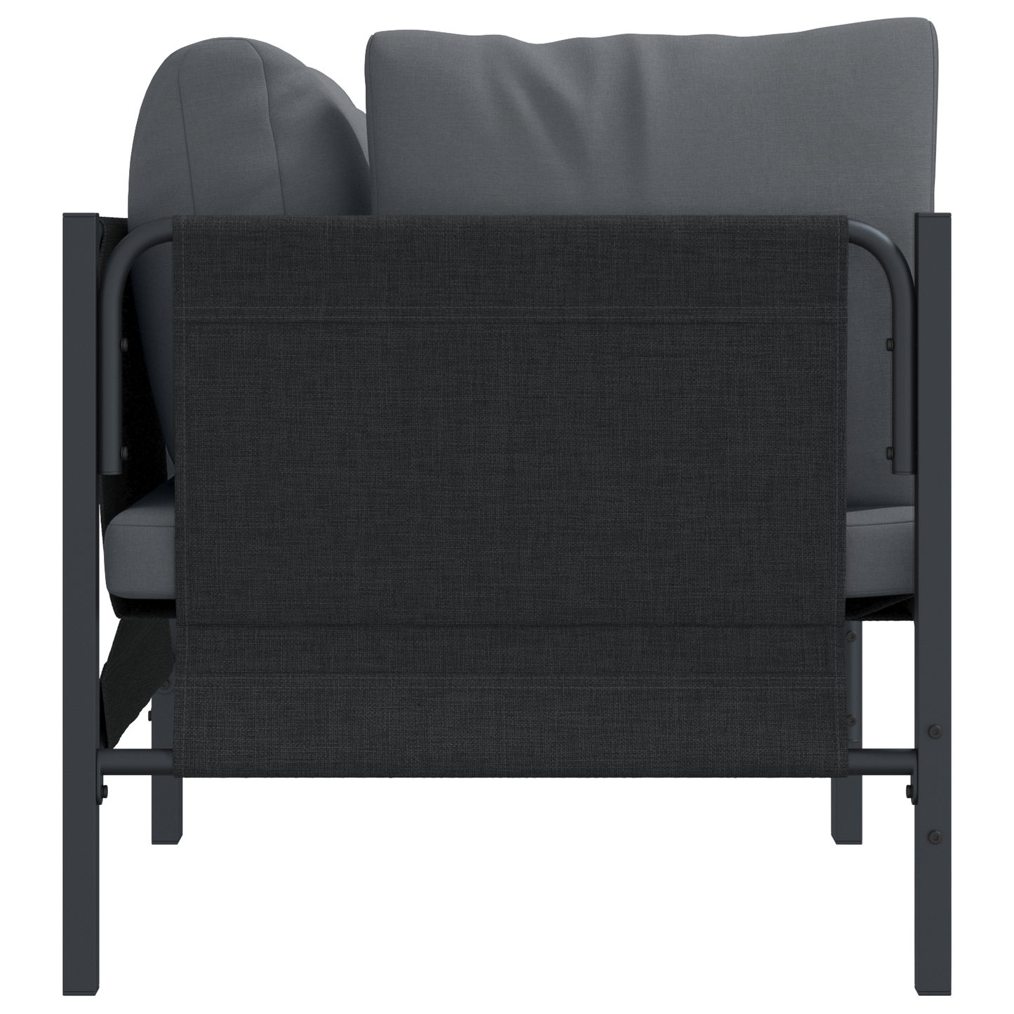 Utendørs Møbler med pute 2 Stk Antrasitt 80 x 80 x 71 cm Stål