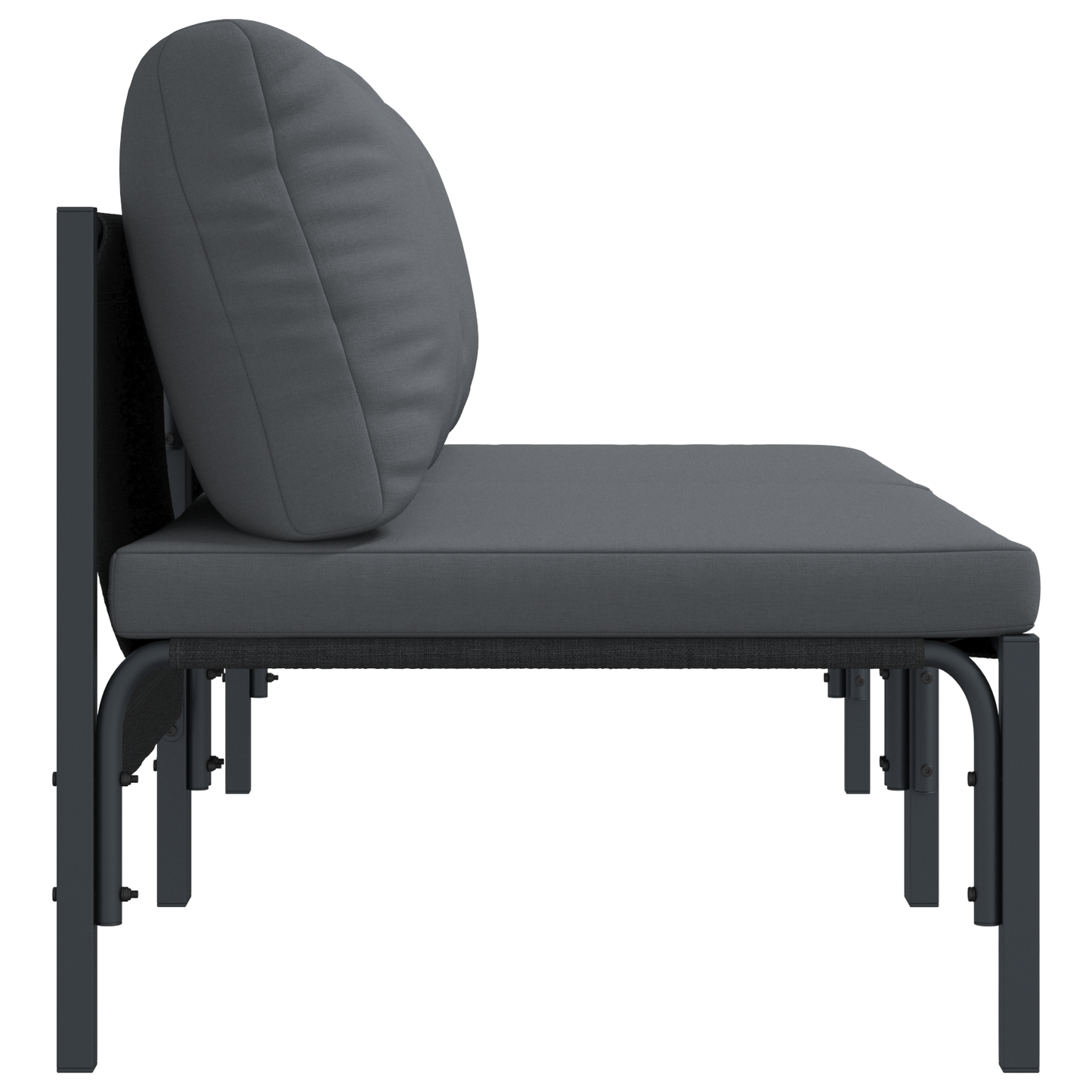 Utendørs Møbler med pute 2 Stk Antrasitt 80 x 80 x 71 cm Stål