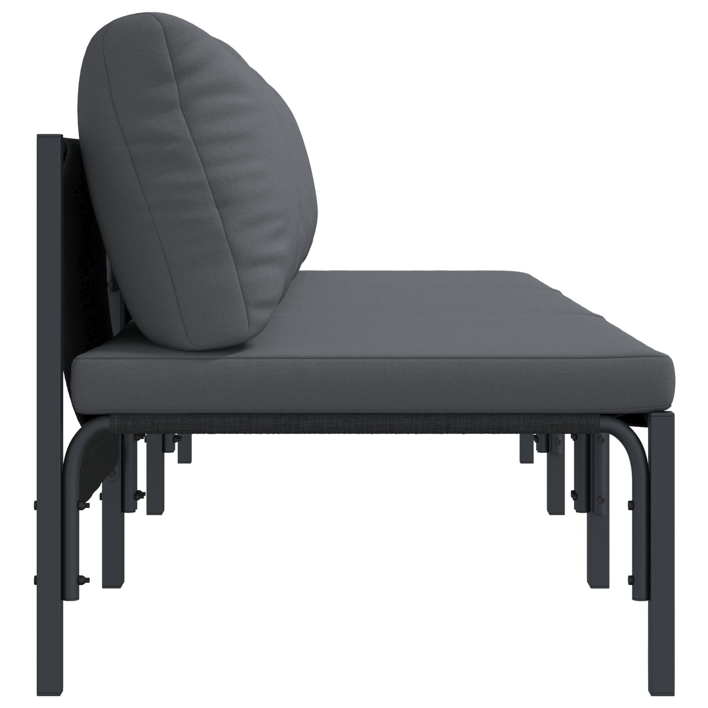 Utendørs Møbler med pute 3 Stk Antrasitt 80 x 80 x 71 cm Stål