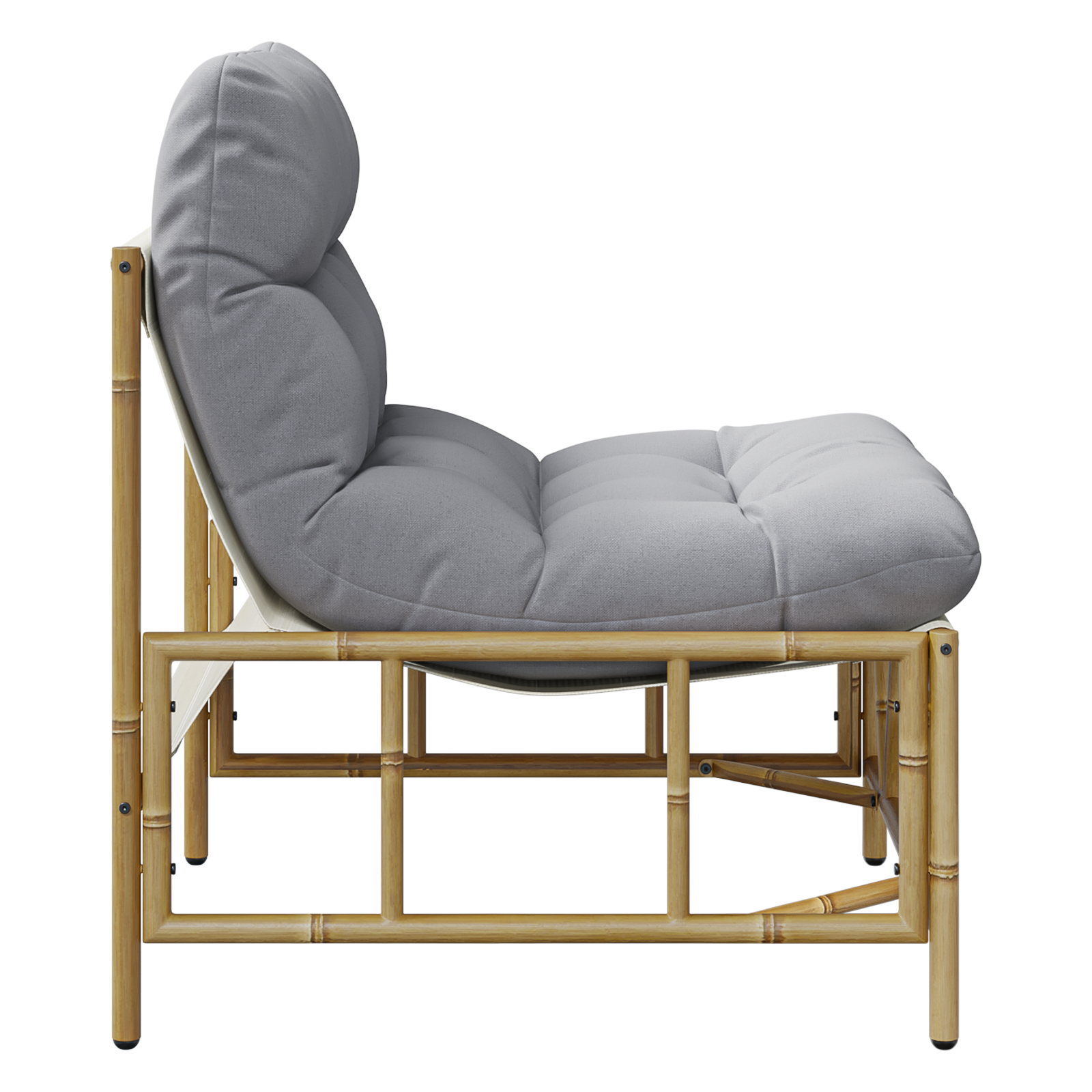 Hage Stol 2 pcs Lysegrå 75 x 75 x 71 cm Stål