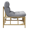 Hage Stol 2 pcs Lysegrå 75 x 75 x 71 cm Stål