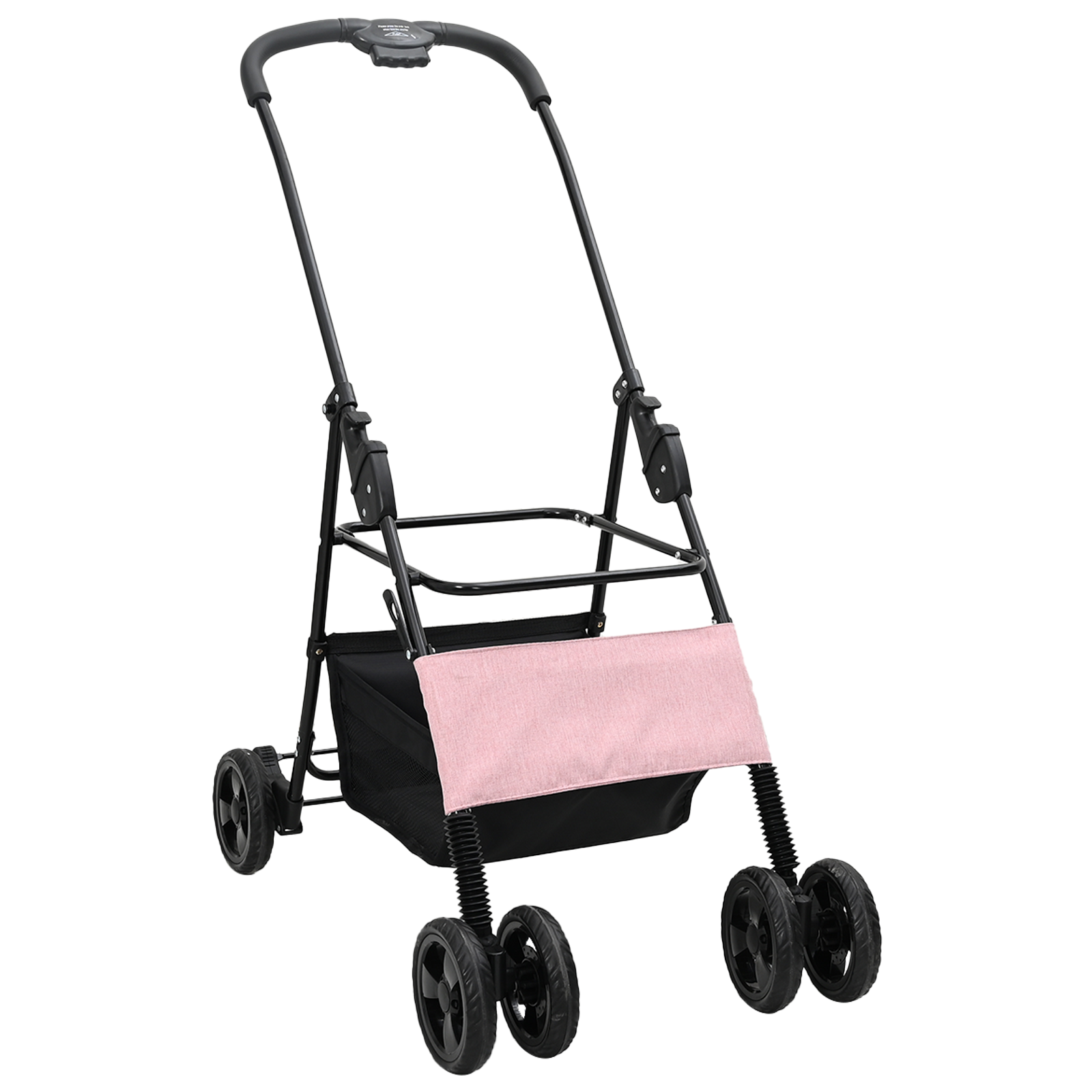 Sammenleggbar kjæledyrvogn Justerbar Rosa 81 x 47 x 99 cm