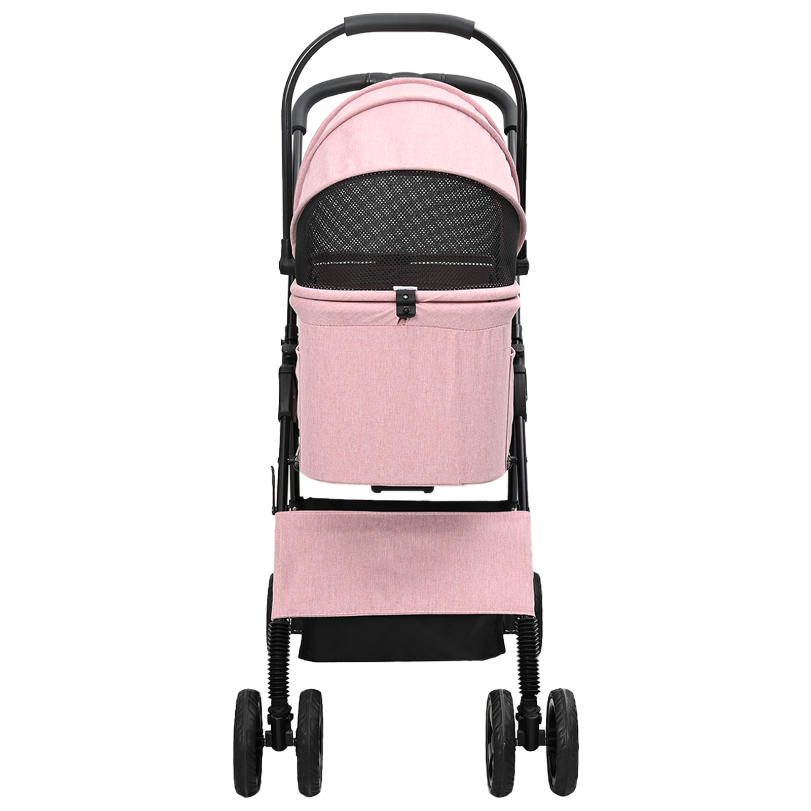 Sammenleggbar kjæledyrvogn Justerbar Rosa 81 x 47 x 99 cm