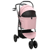 Sammenleggbar kjæledyrvogn Justerbar Rosa 78 x 54 x 101 cm