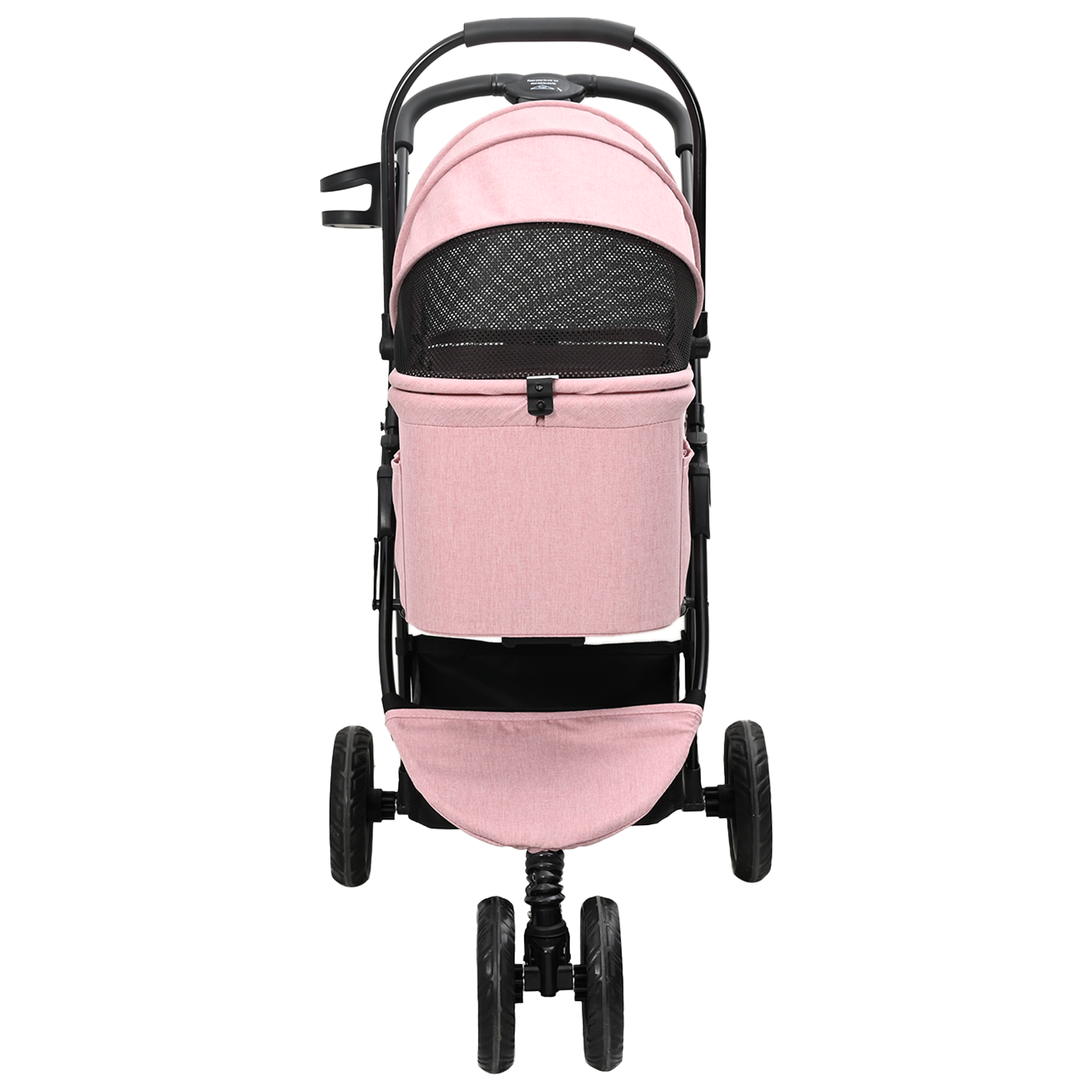 Sammenleggbar kjæledyrvogn Justerbar Rosa 78 x 54 x 101 cm