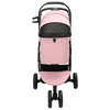 Sammenleggbar kjæledyrvogn Justerbar Rosa 78 x 54 x 101 cm