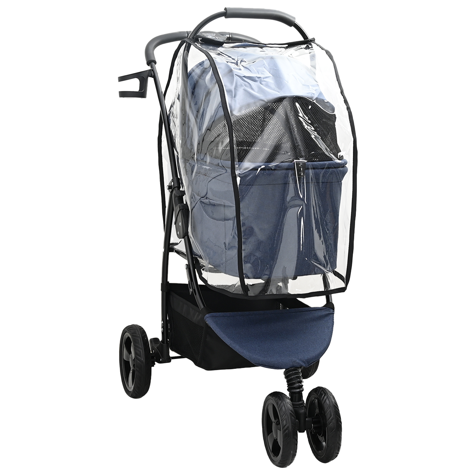 Sammenleggbar kjæledyrvogn Justerbar Blå 78 x 54 x 101 cm