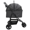 Sammenleggbar kjæledyrvogn Justerbar Svart 78 x 54 x 101 cm