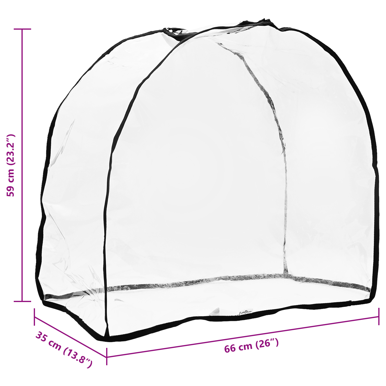 Kjæledyr barnevogntrekk Annet Gjennomsiktig 65 x 32 x 57 cm PVC