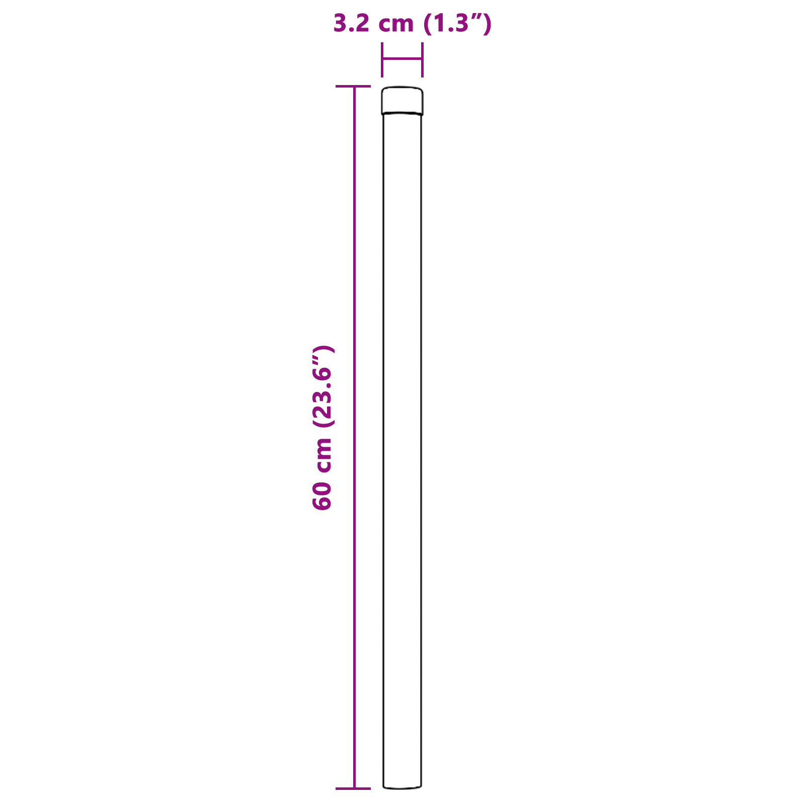 Gjerdepunkter 2 pcs grønn 60 cm Pulverlakkert stål