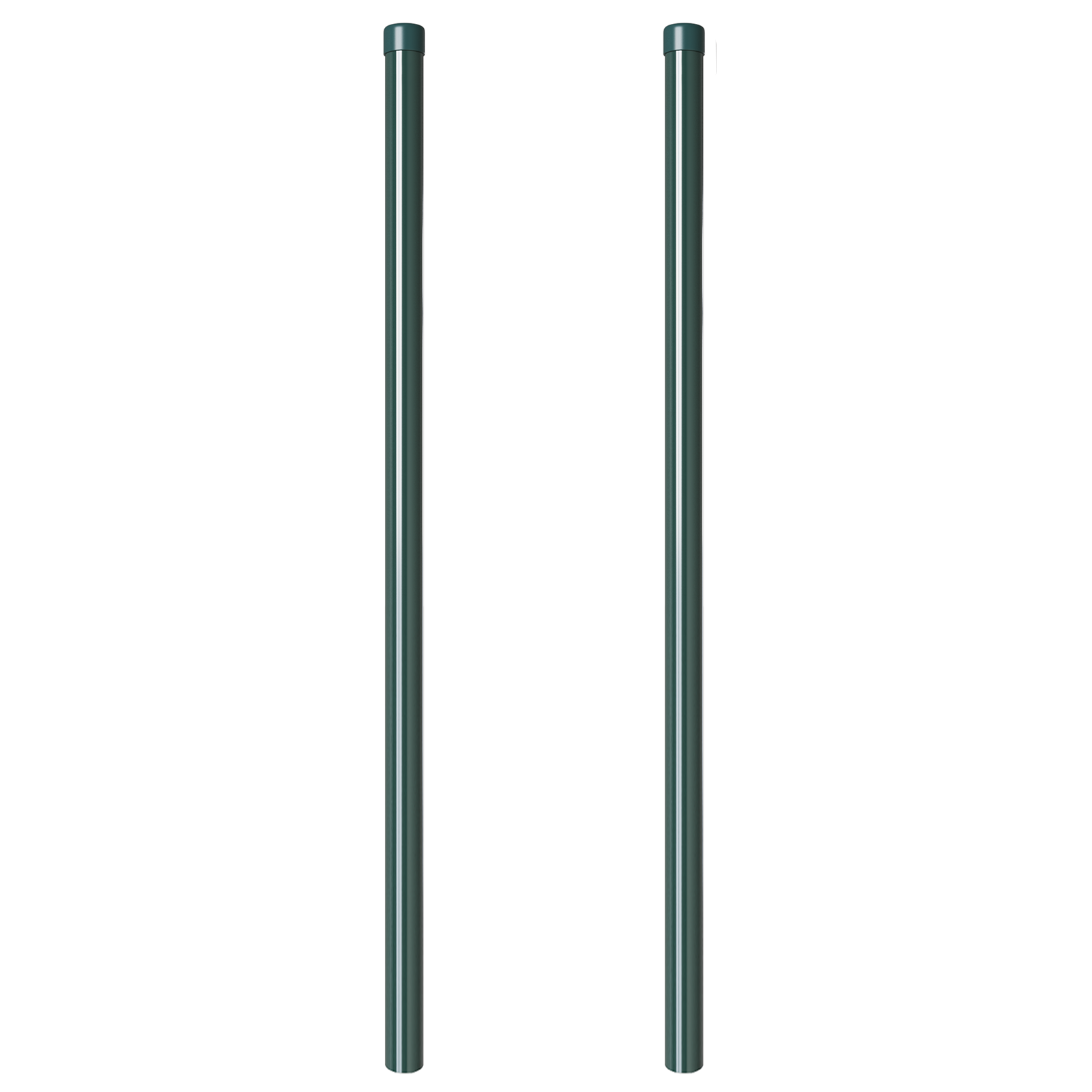 Gjerdepunkter 2 pcs grønn 110 cm Pulverlakkert stål