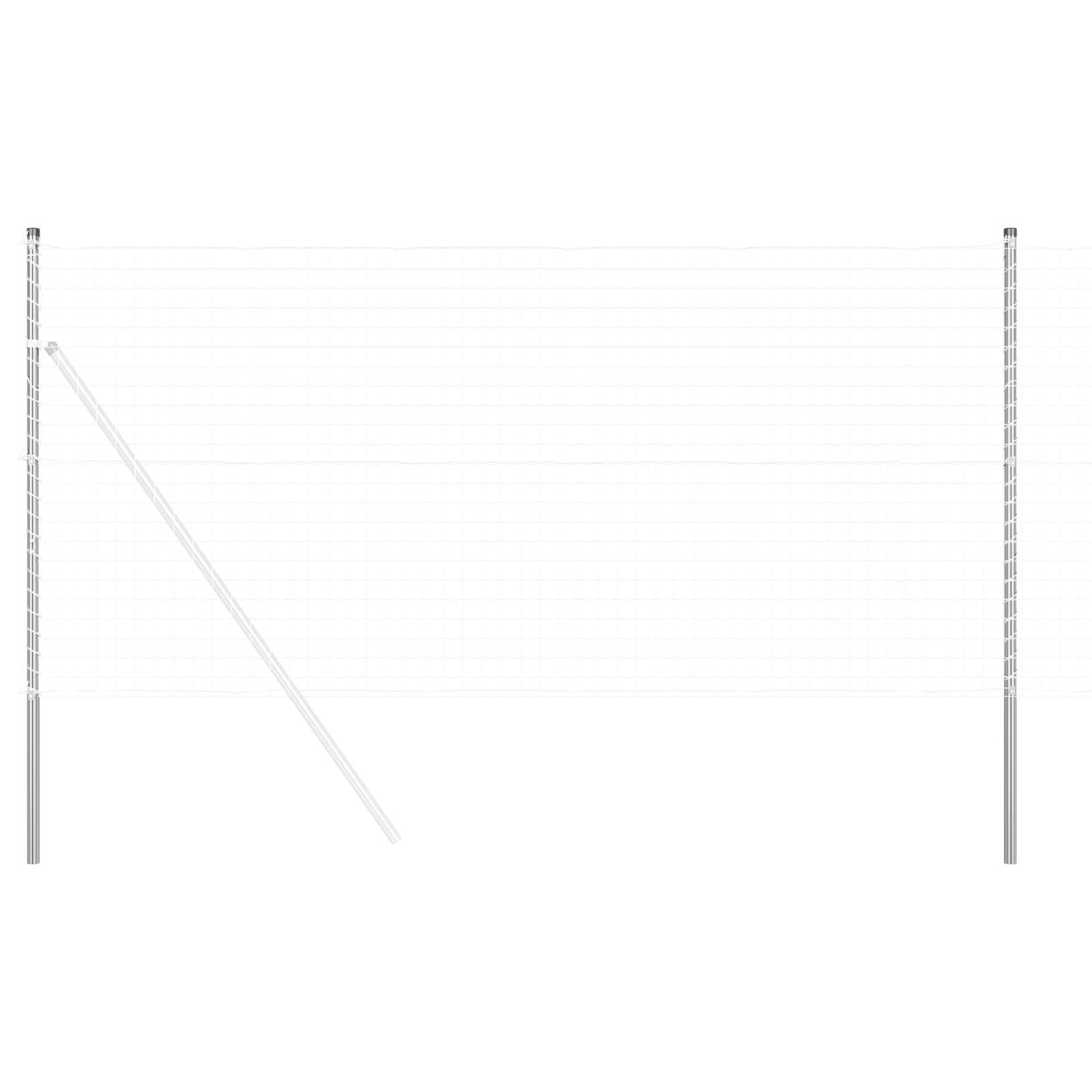 Gjerdepunkter 12 pcs sølv Pulverlakkert stål