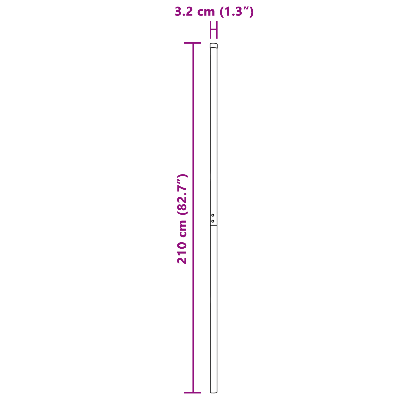 Gjerdepunkter 2 pcs sølv Pulverlakkert stål