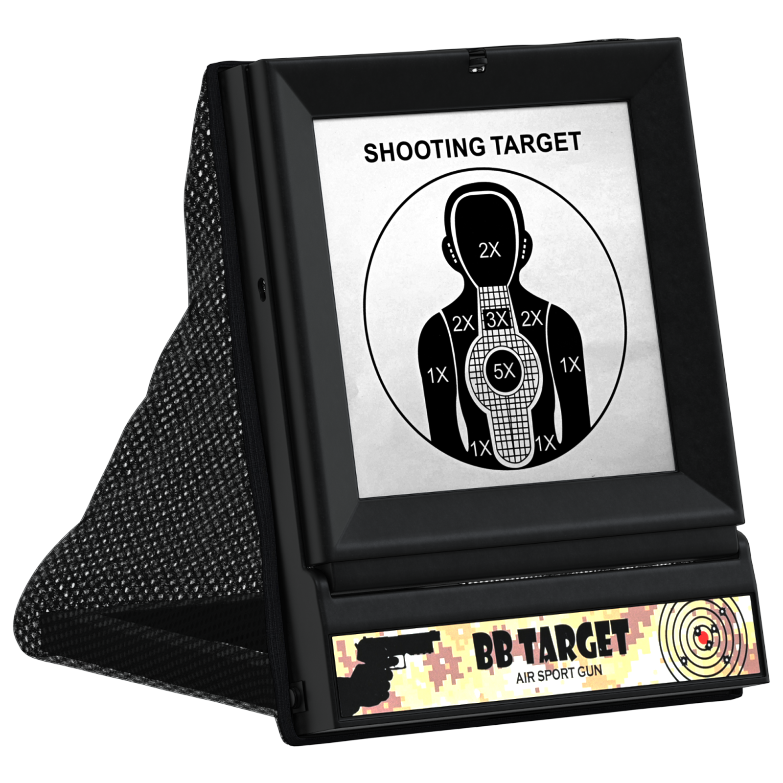 Airsoft Mål Svart 19 x 26 x 25 cm Plast