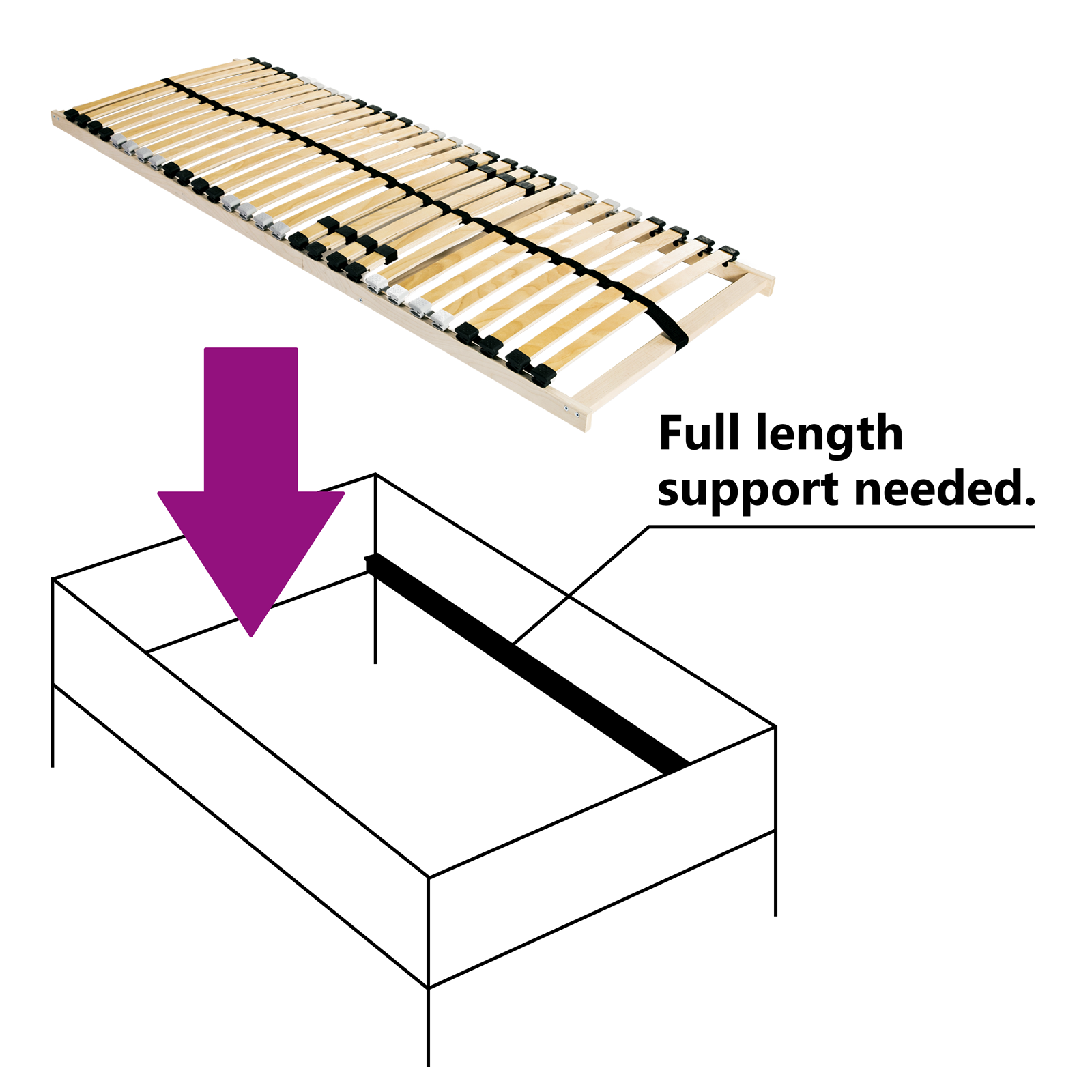 Lamelbunn Brun 140 x 190 cm Massiv bøk