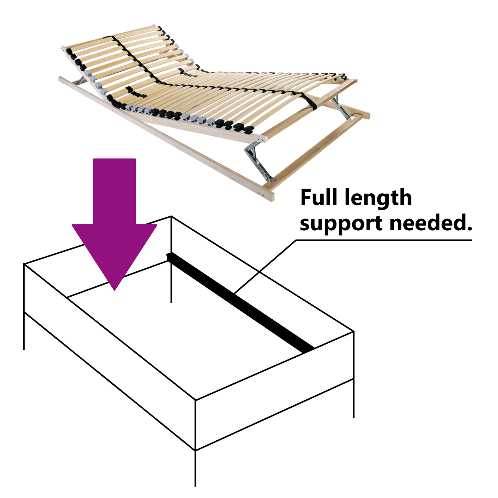 Lamelbunn med hodegjerde Brun 120 x 190 cm Massiv bøk