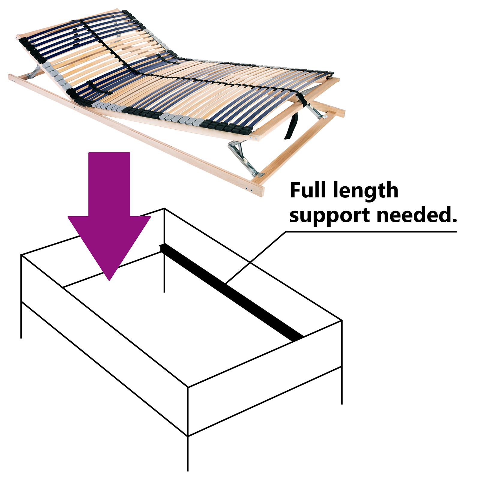 Lamelbunn Brun 120 x 190 cm Massiv bøk