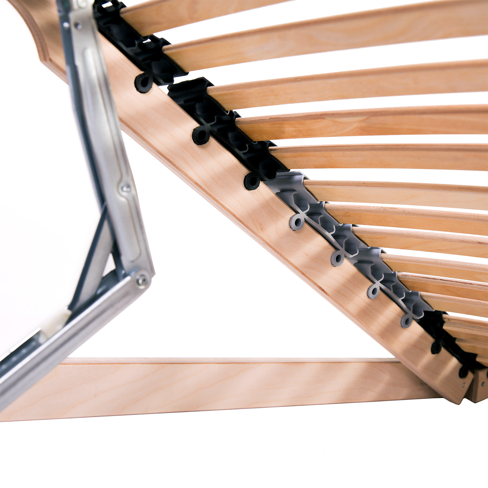 Lamelbunn Brun 140 x 190 cm Massiv bøk