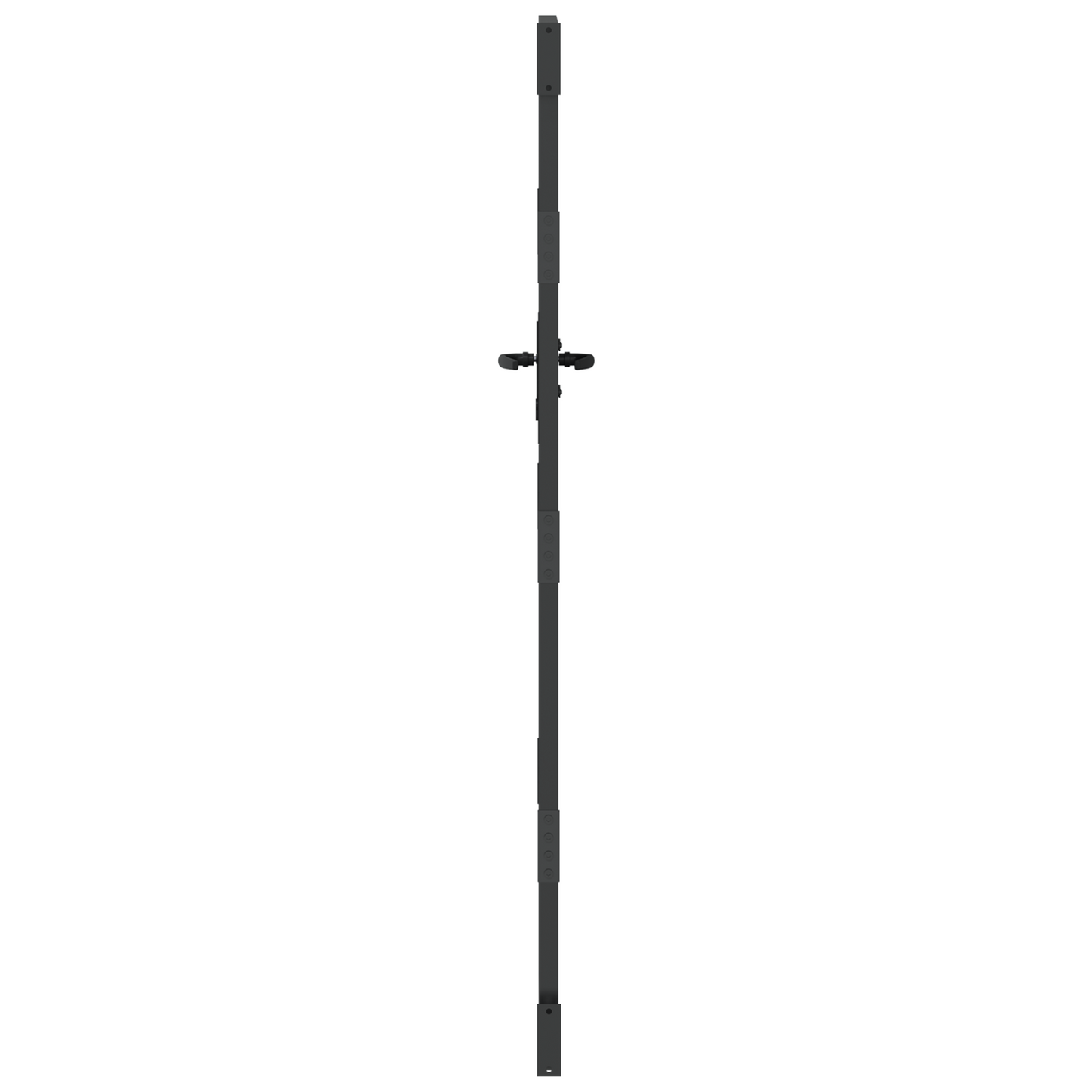 Hageport med lås Svart 85 x 200 cm Pulverlakkert stål