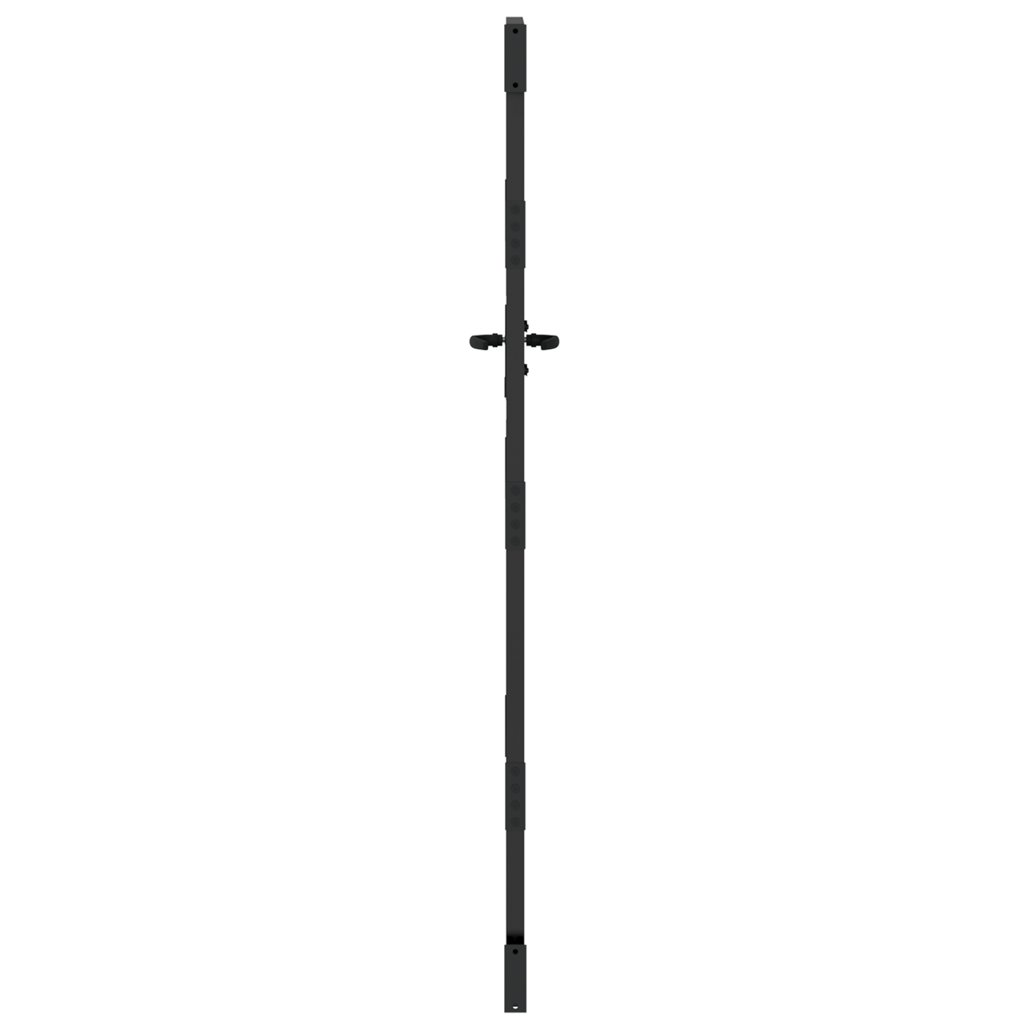 Hageport med lås Svart 85 x 200 cm Pulverlakkert stål
