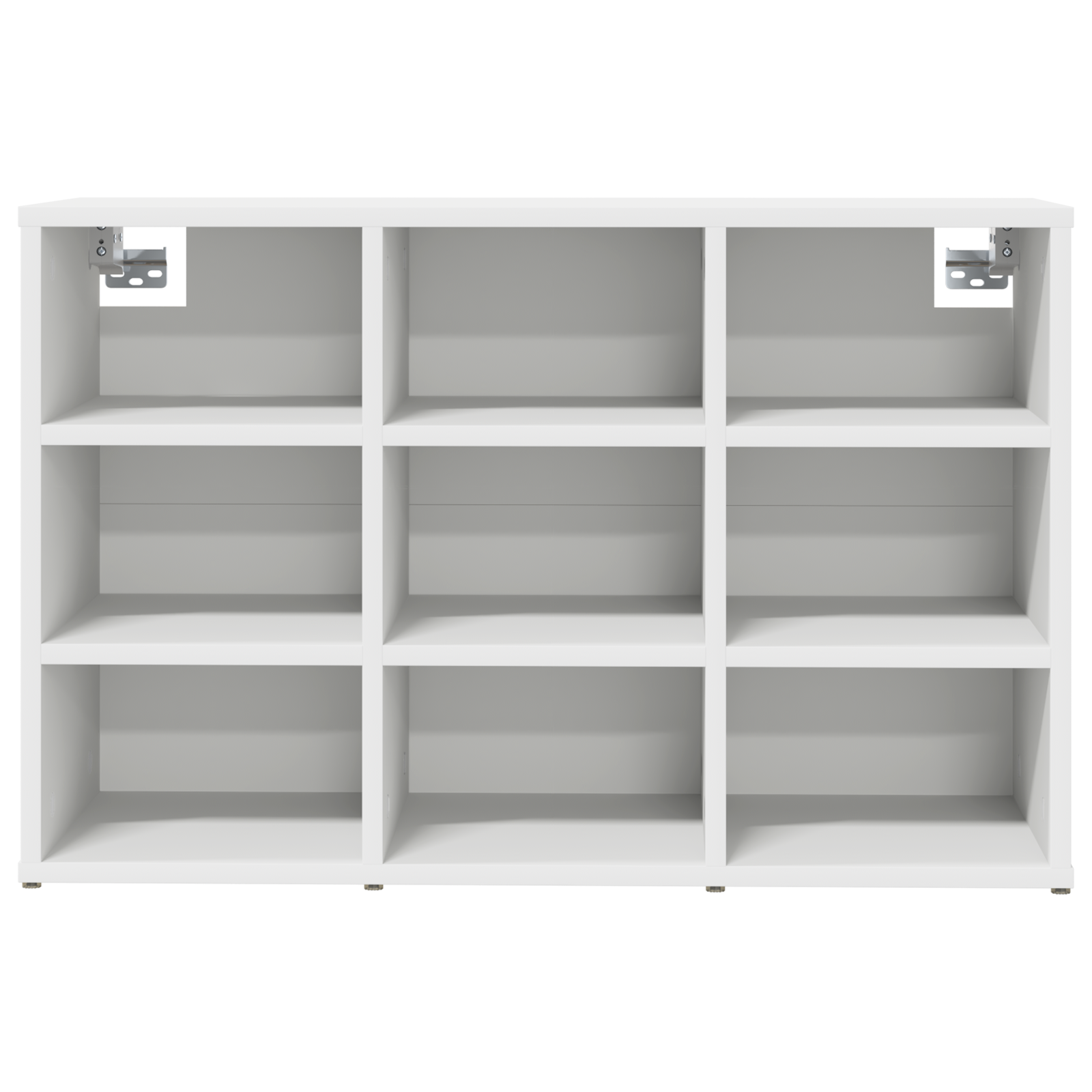 Skoskap med hylle Hvit 77.5 x 30 x 51 cm Konstruert tre