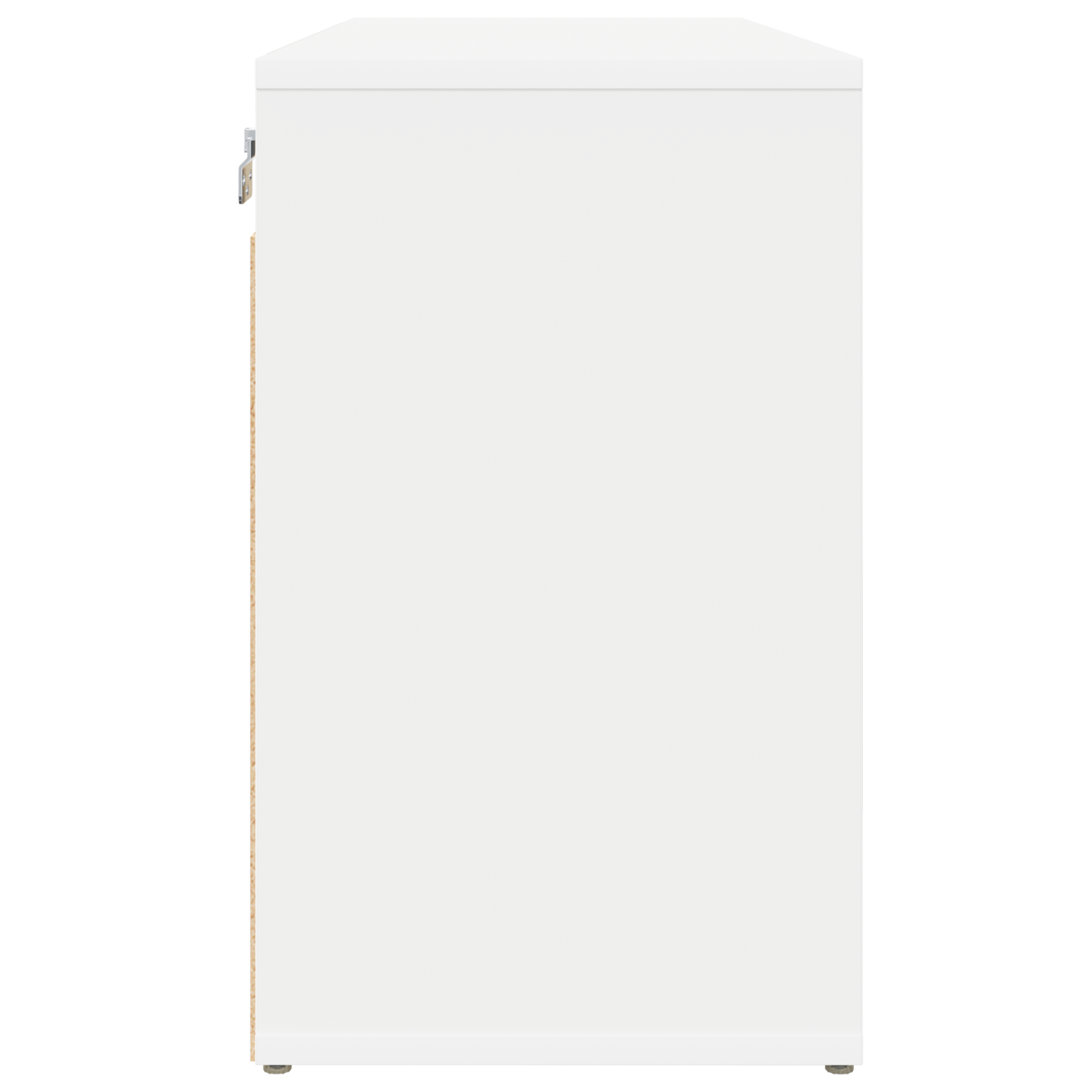 Skoskap med hylle Hvit 77.5 x 30 x 51 cm Konstruert tre