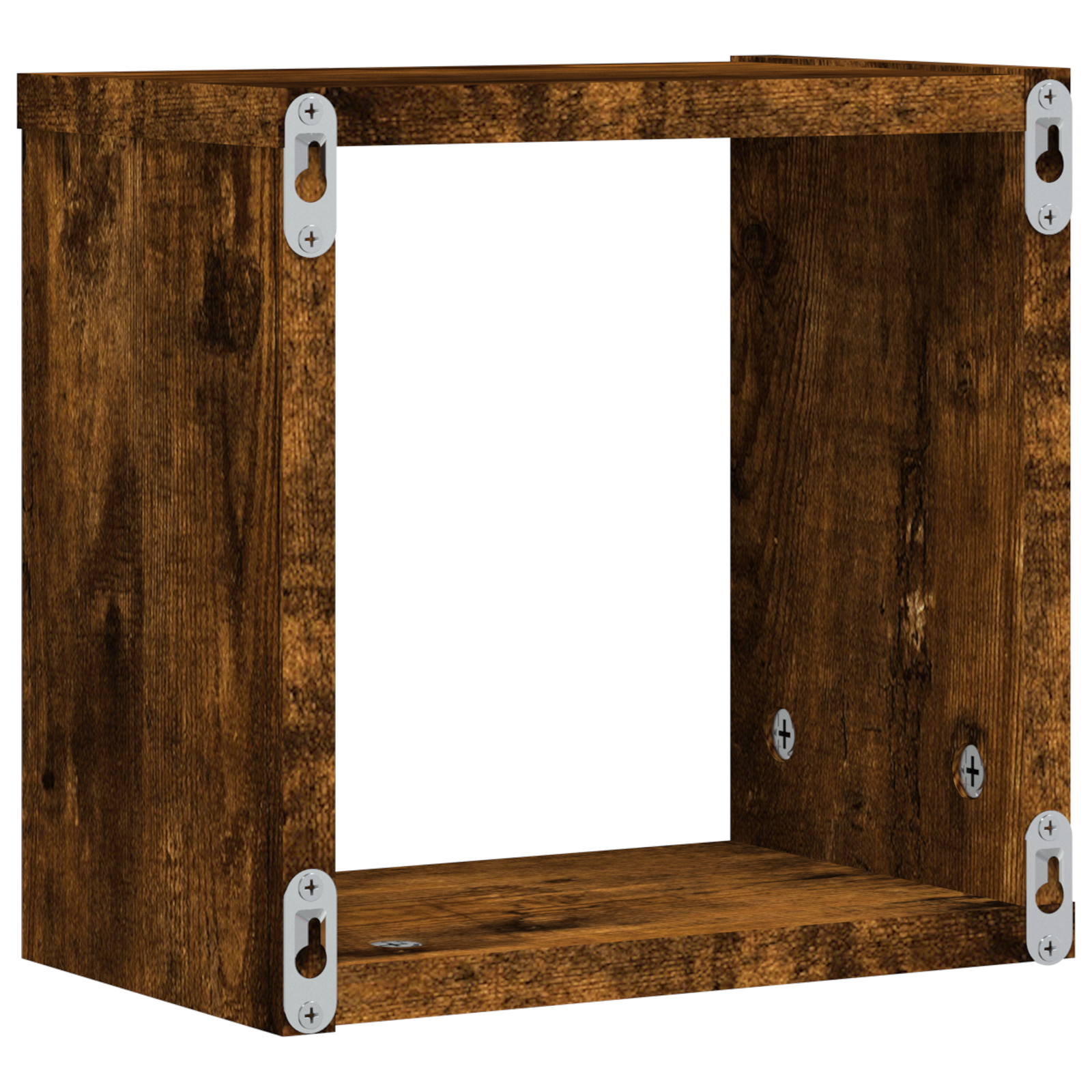Vegghyller 4 pcs Brun 26 x 15 x 26 cm Konstruert tre