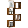 Vegghyller 4 pcs Brun 26 x 15 x 26 cm Konstruert tre