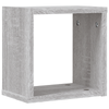 Vegghyller med lagring 2 pcs Grå 26 x 15 x 26 cm Konstruert tre