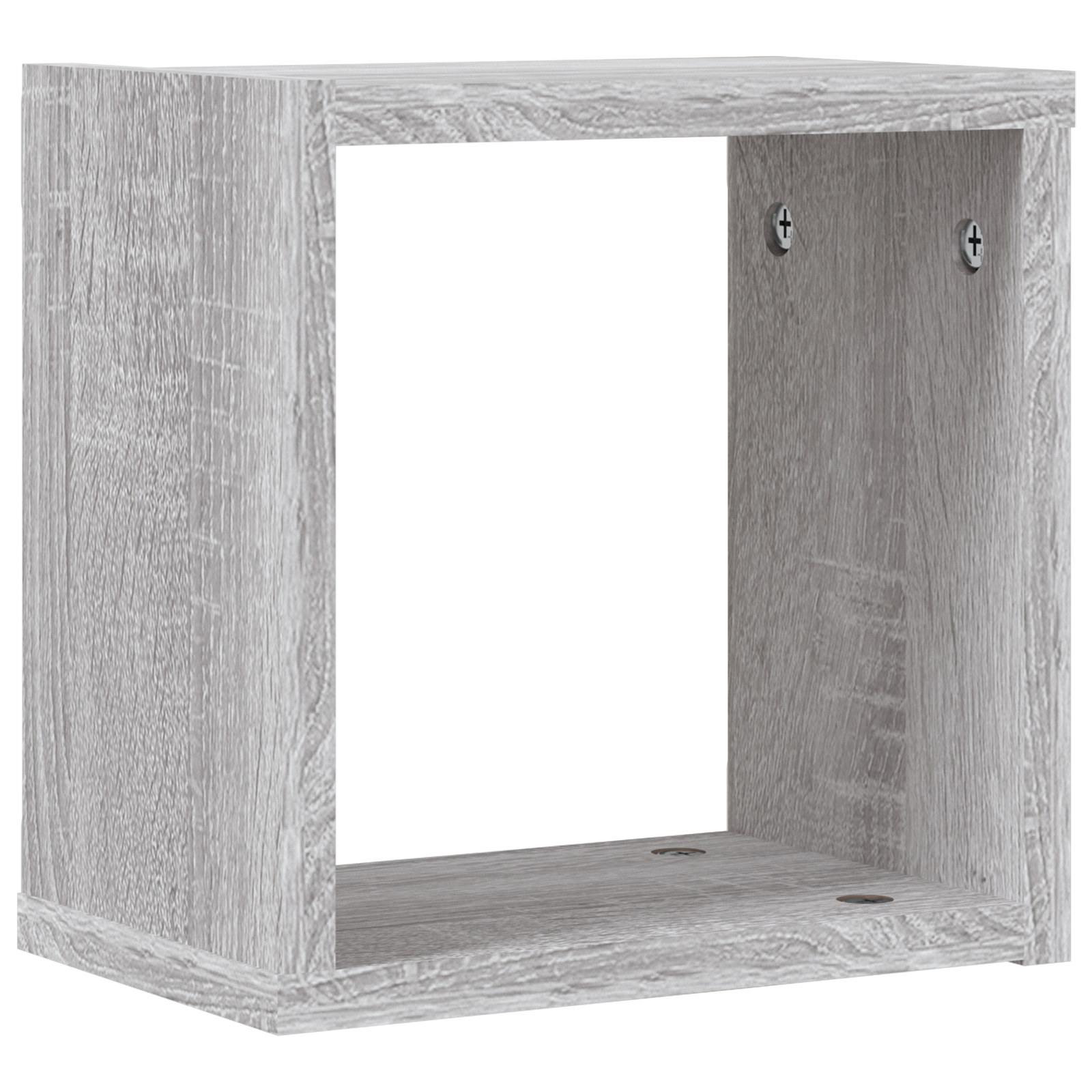 Vegghyller med lagring 4 pcs Grå 26 x 15 x 26 cm Konstruert tre